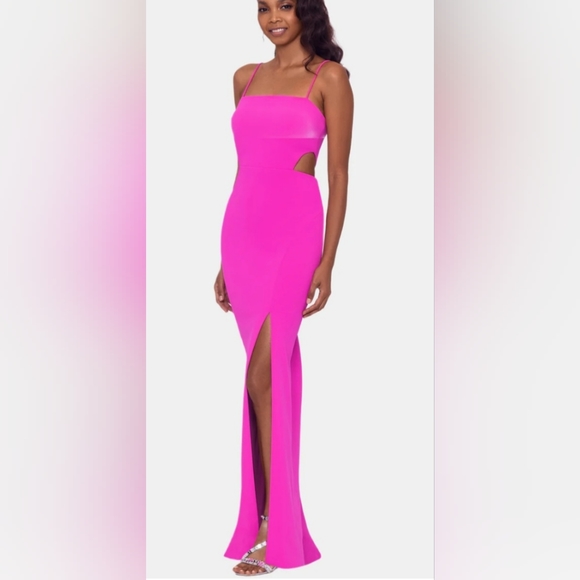 🆕️ Xscape Scuba Crepe Cut Out Gown - Picture 3 of 5